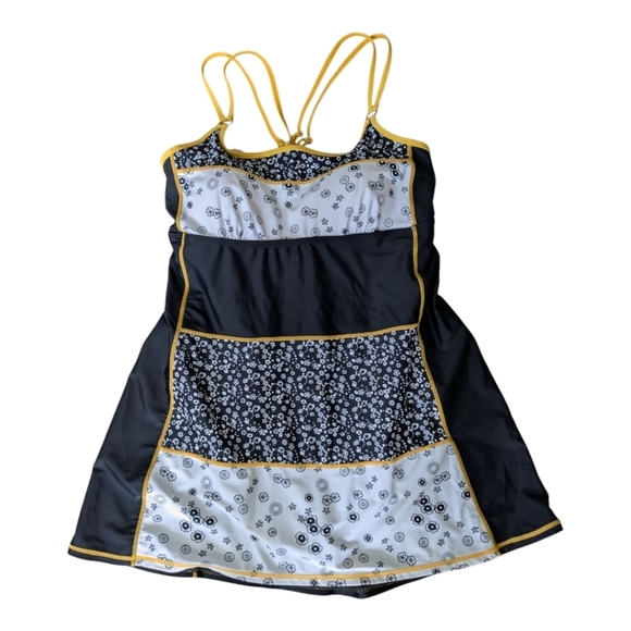 Île Moorea One Piece Swimsuit Crossiver Adjustable Straps - Picture 1 of 11